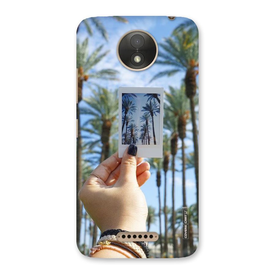 Beach Trees Back Case for Moto C Plus