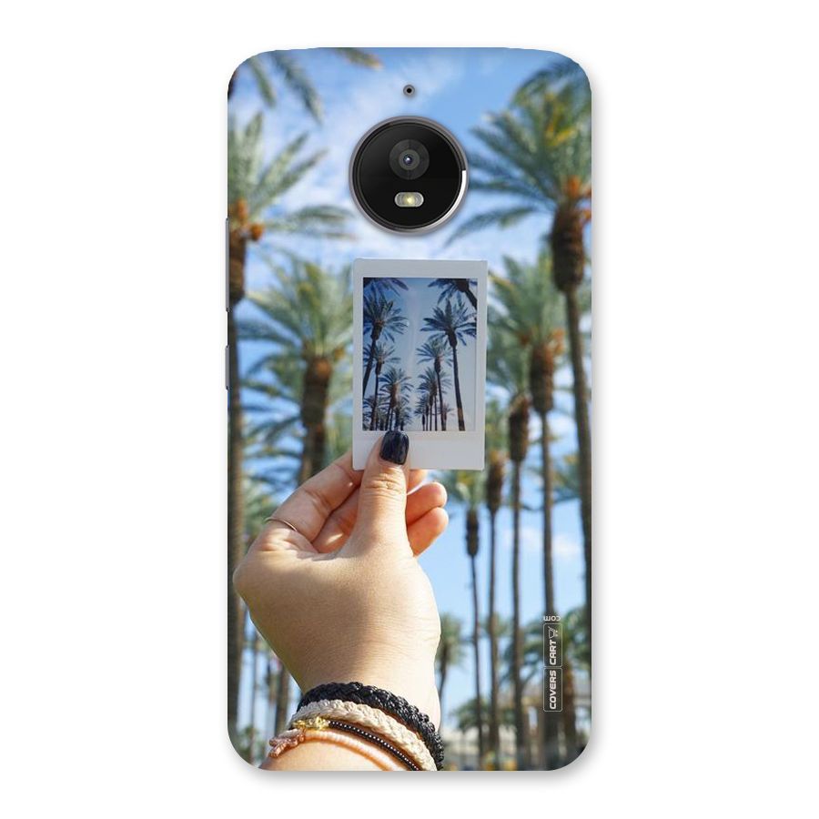 Beach Trees Back Case for Moto E4 Plus