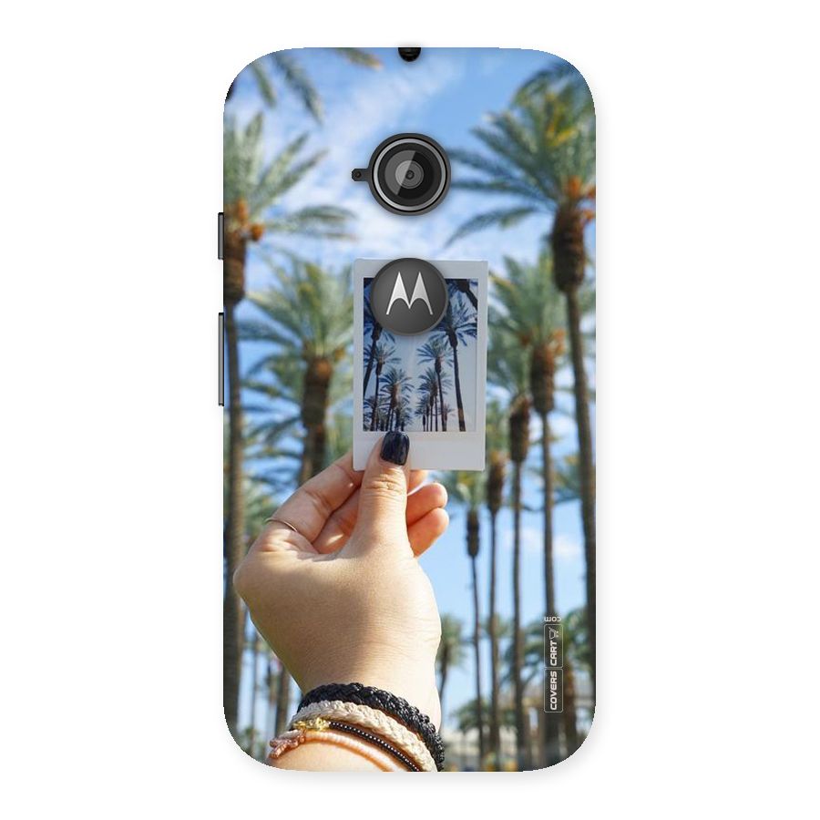 Beach Trees Back Case for Moto E 2nd Gen