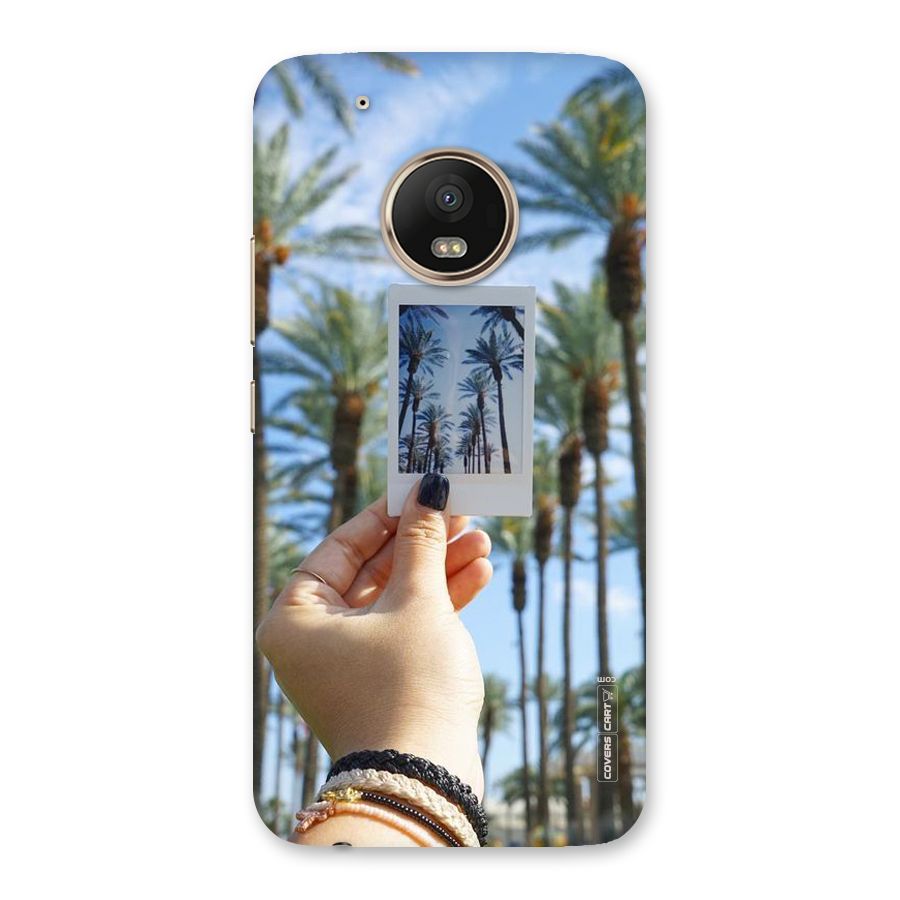 Beach Trees Back Case for Moto G5 Plus