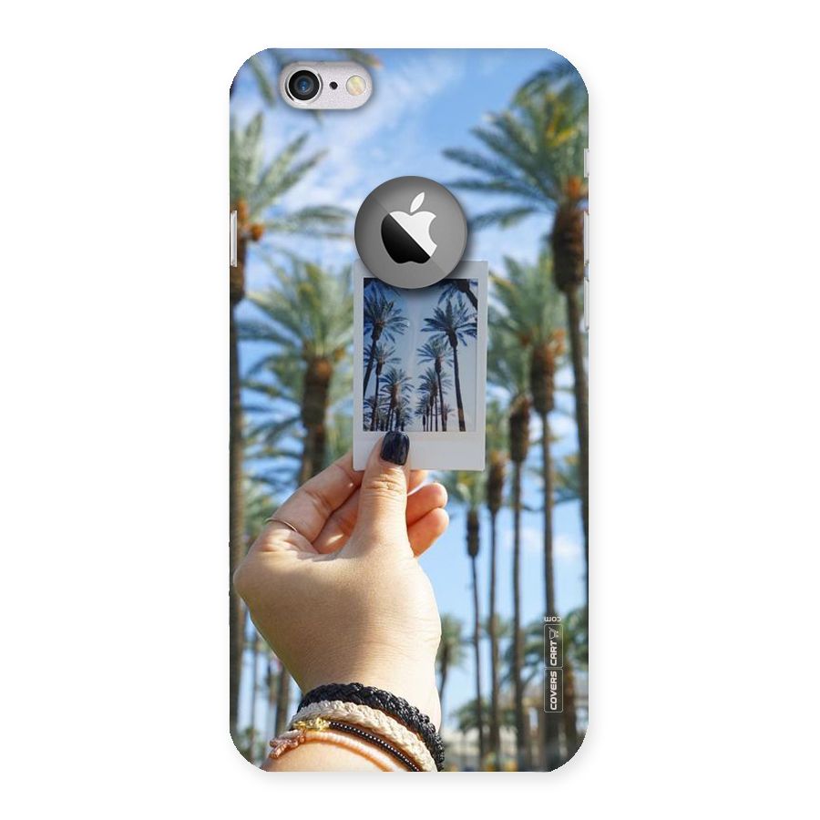 Beach Trees Back Case for iPhone 6 Logo Cut