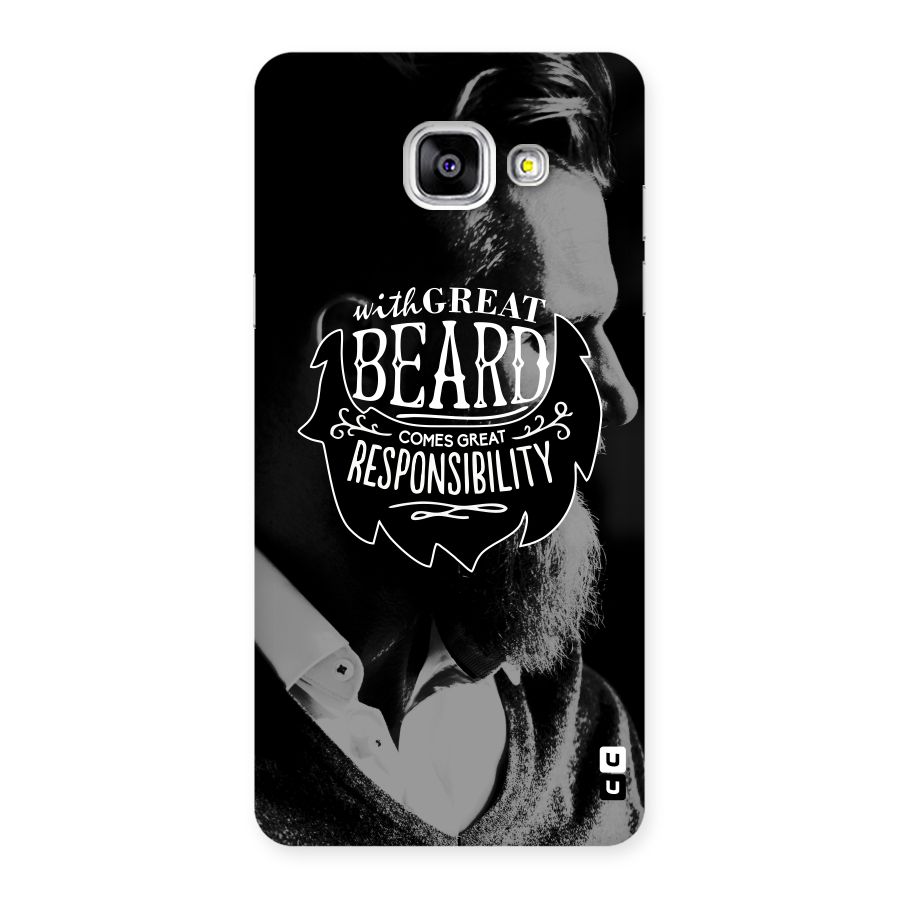 Beard Responsibility Quote Back Case for Galaxy A5 2016