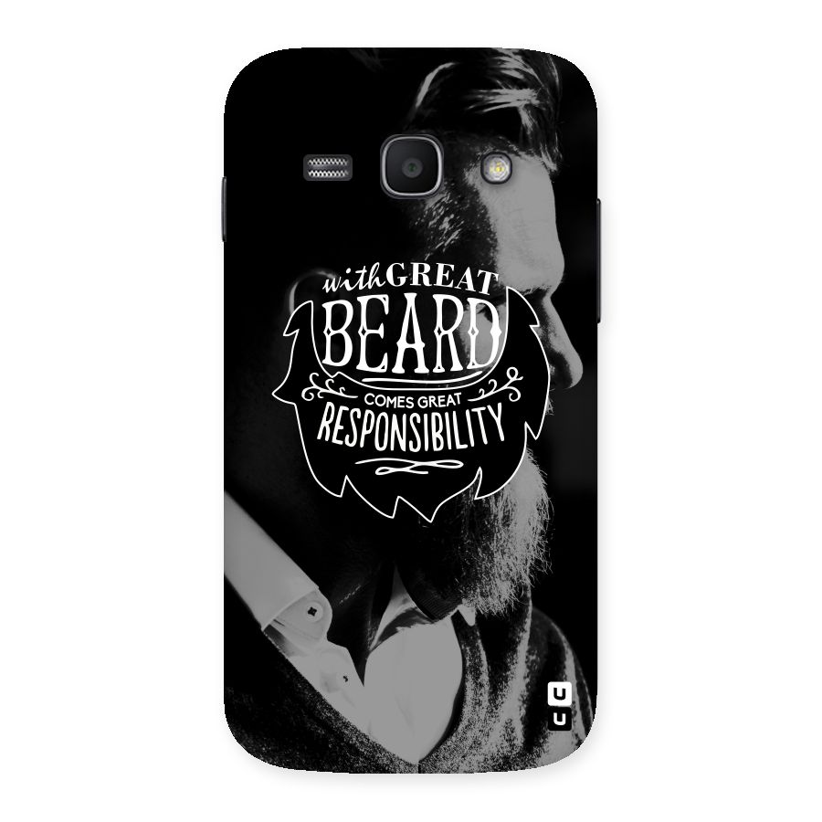 Beard Responsibility Quote Back Case for Galaxy Ace 3