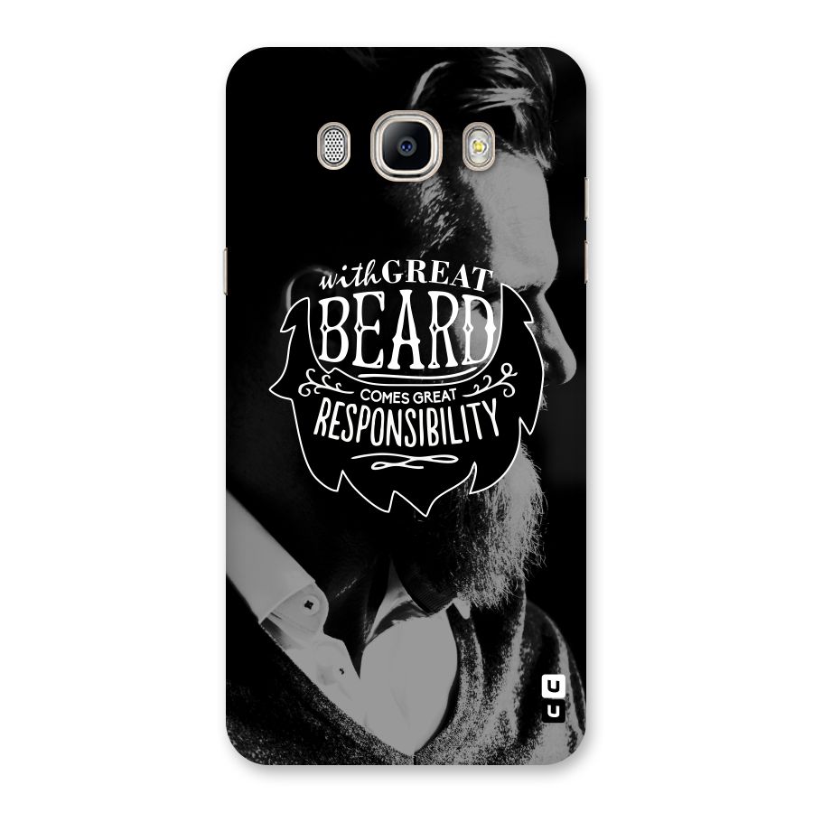 Beard Responsibility Quote Back Case for Galaxy On8