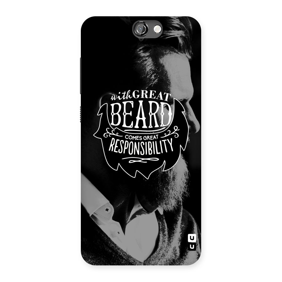 Beard Responsibility Quote Back Case for HTC One A9