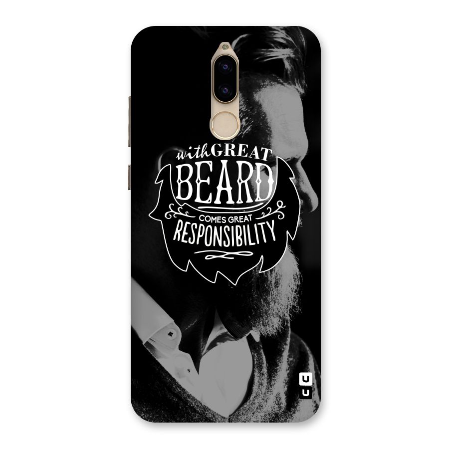 Beard Responsibility Quote Back Case for Honor 9i