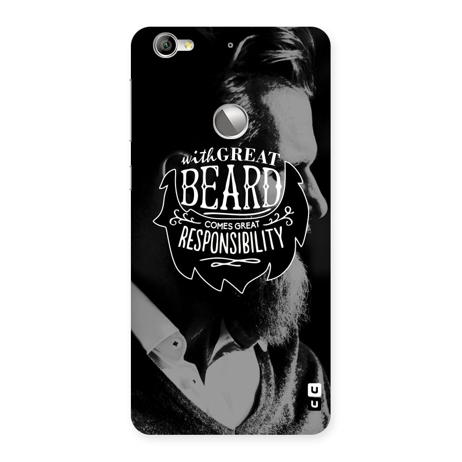 Beard Responsibility Quote Back Case for LeTV Le 1s