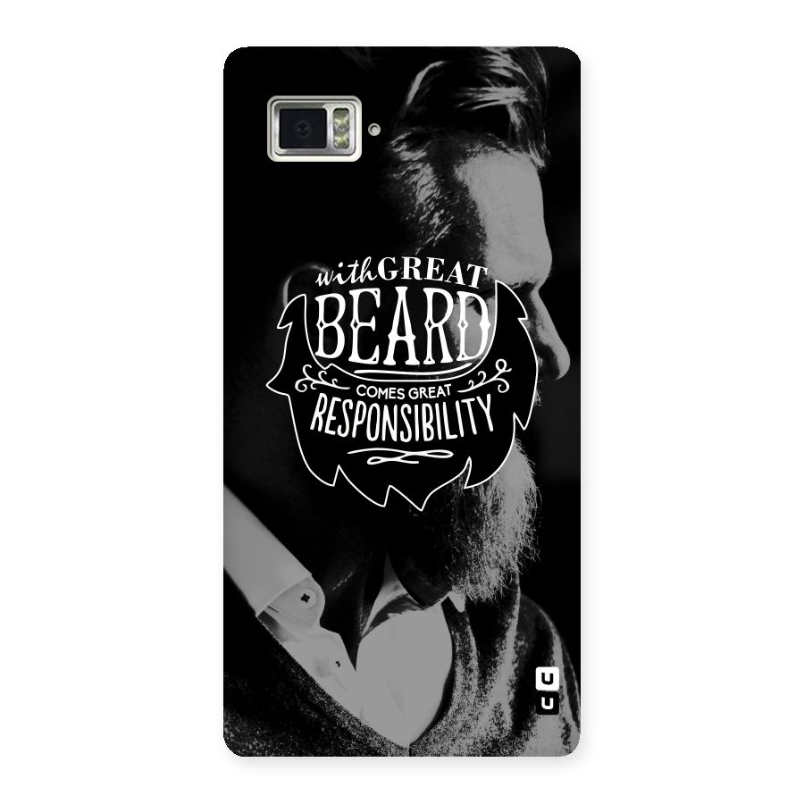 Beard Responsibility Quote Back Case for Vibe Z2 Pro K920