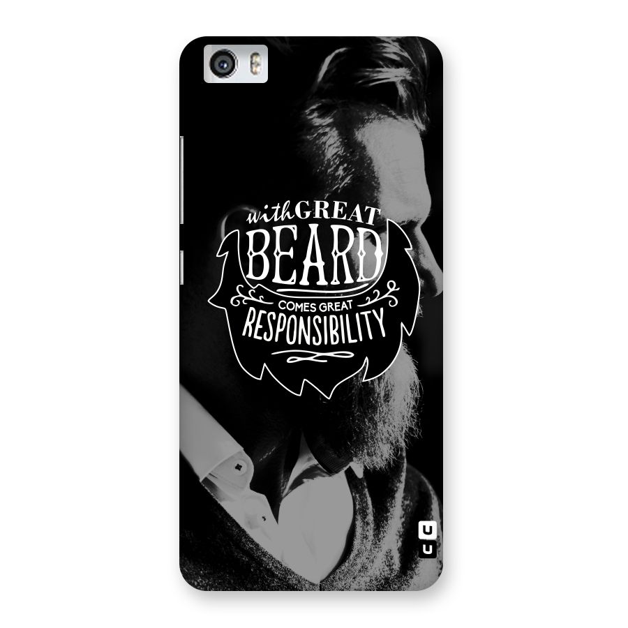 Beard Responsibility Quote Back Case for Xiaomi Redmi Mi5