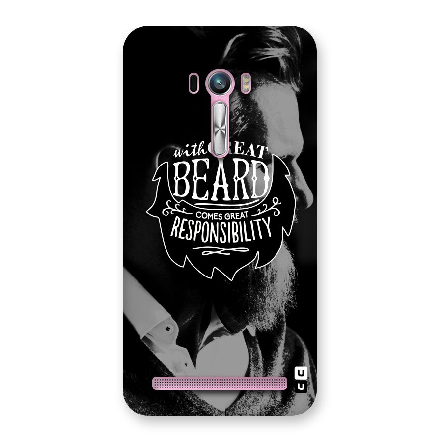 Beard Responsibility Quote Back Case for Zenfone Selfie