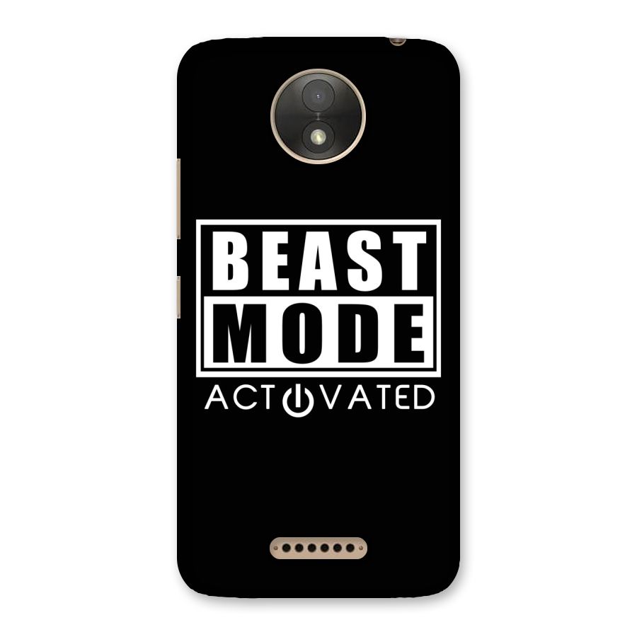 Beast Mode Activated Back Case for Moto C Plus