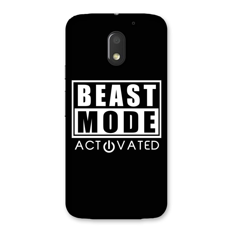 Beast Mode Activated Back Case for Moto E3 Power