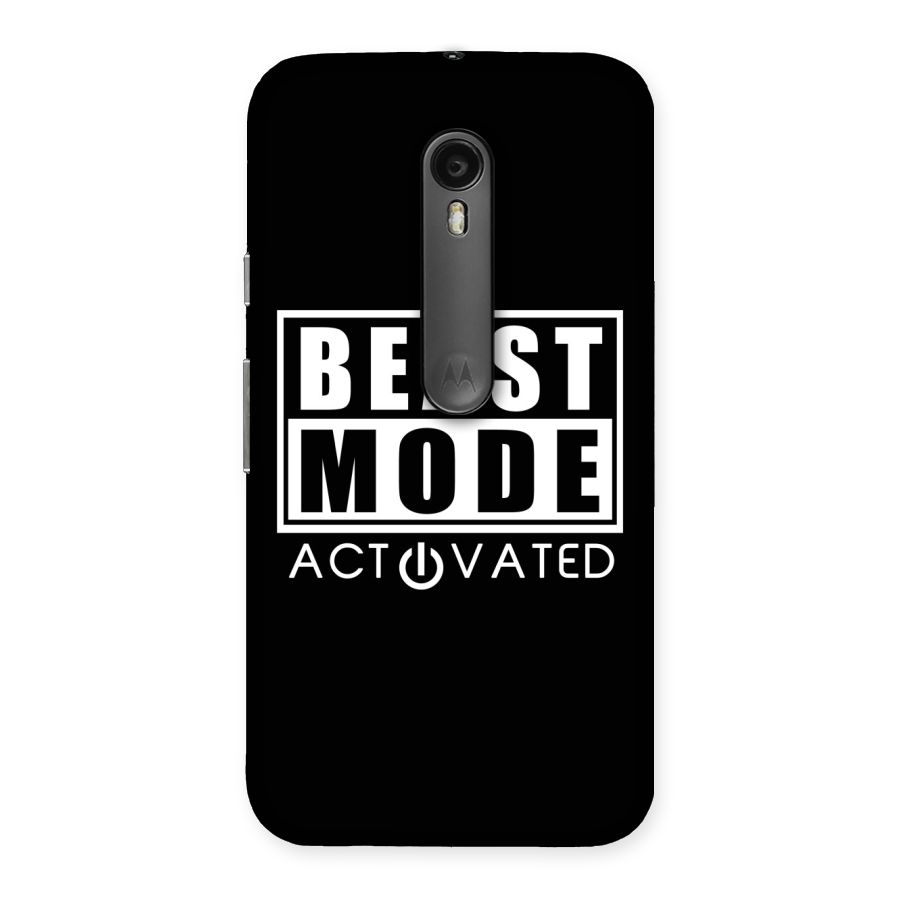 Beast Mode Activated Back Case for Moto G3