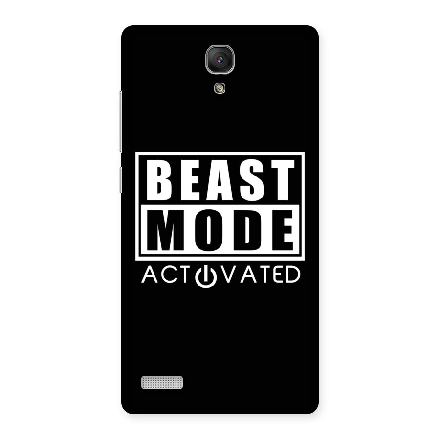 Beast Mode Activated Back Case for Redmi Note