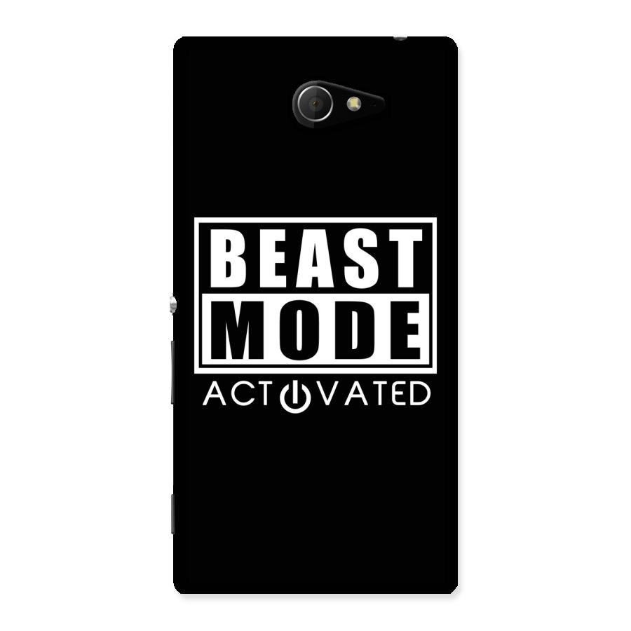 Beast Mode Activated Back Case for Sony Xperia M2