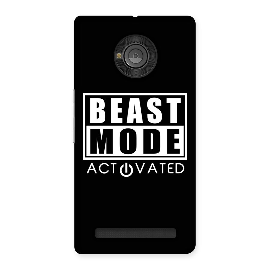 Beast Mode Activated Back Case for Yu Yunique