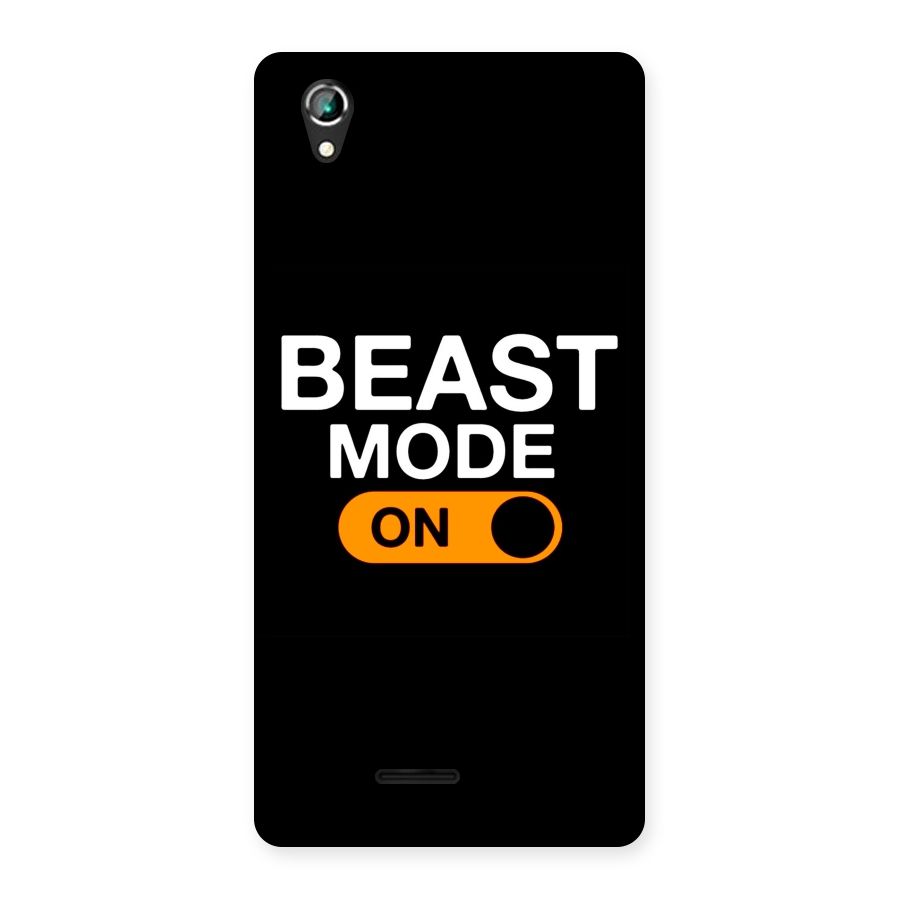 Beast Mode Switched On Back Case for Lava Iris 800