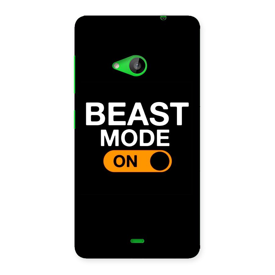 Beast Mode Switched On Back Case for Lumia 535