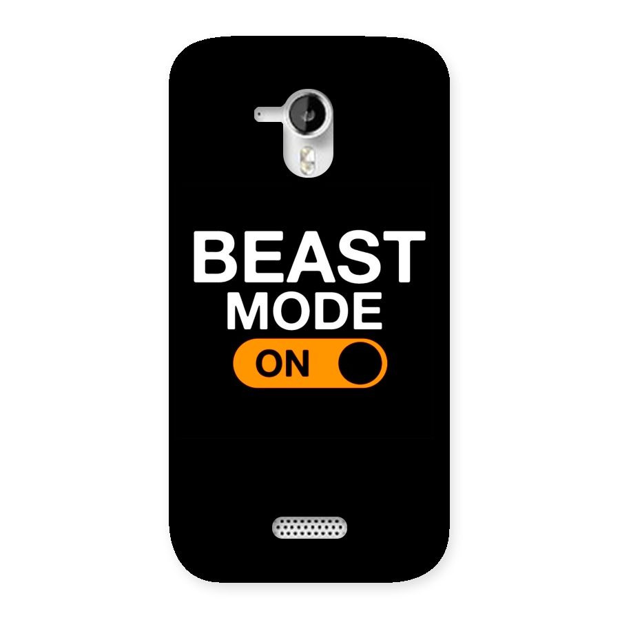 Beast Mode Switched On Back Case for Micromax Canvas HD A116