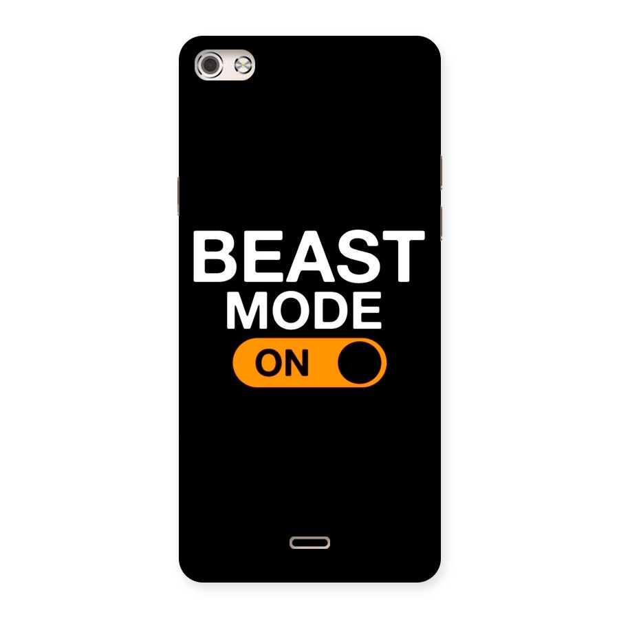 Beast Mode Switched On Back Case for Micromax Canvas Silver 5