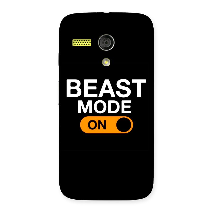 Beast Mode Switched On Back Case for Moto G