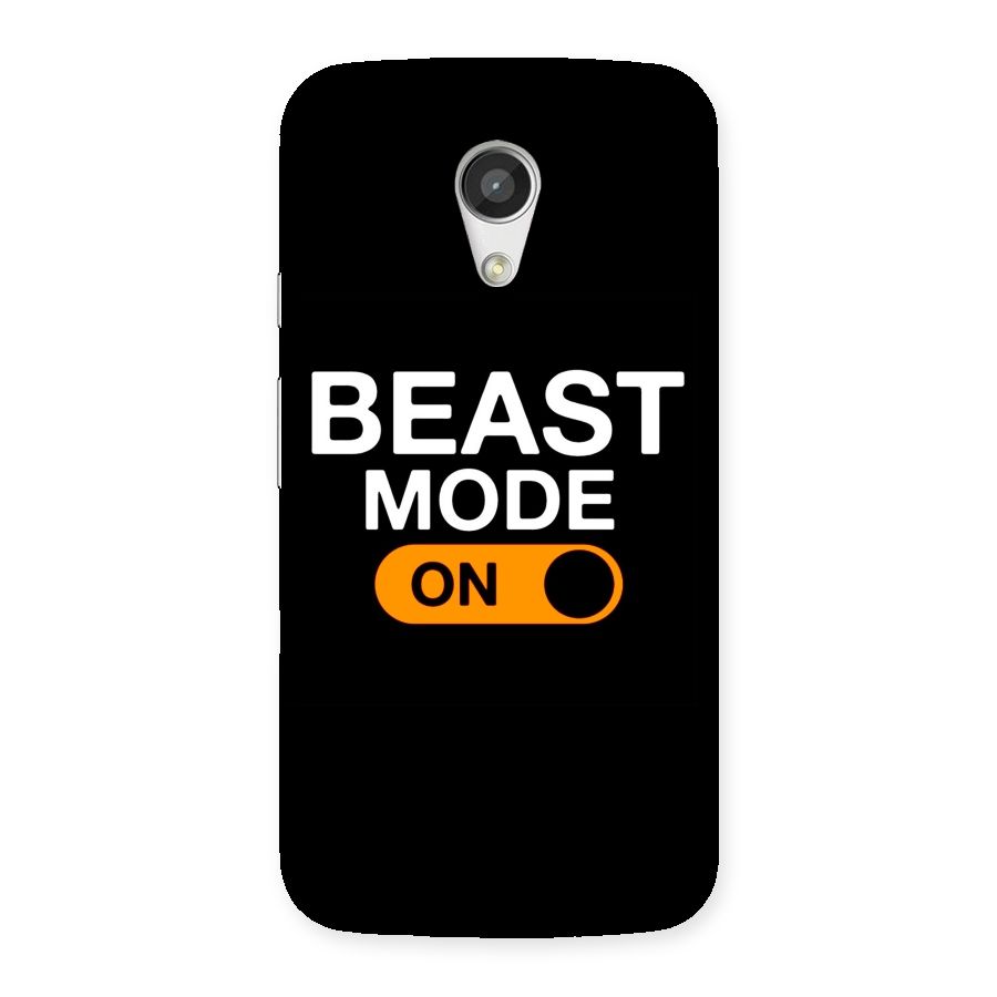 Beast Mode Switched On Back Case for Moto G 2nd Gen