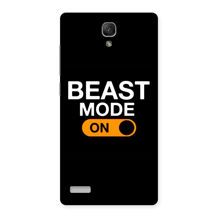 Beast Mode Switched On Back Case for Redmi Note