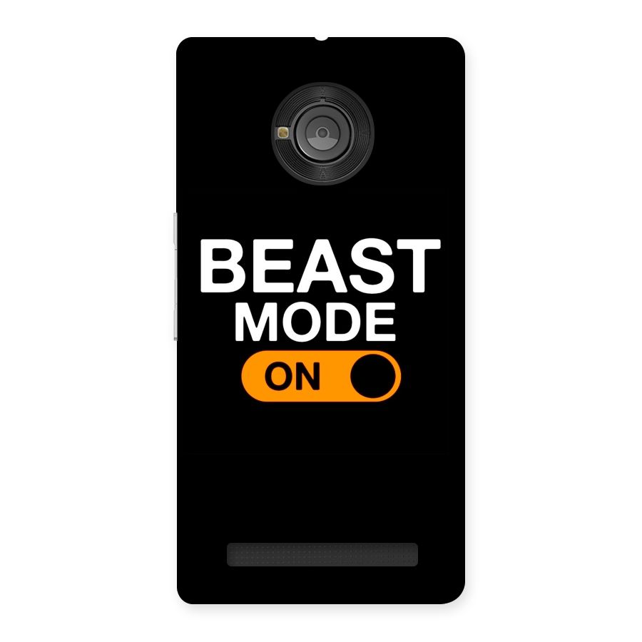 Beast Mode Switched On Back Case for Yu Yunique