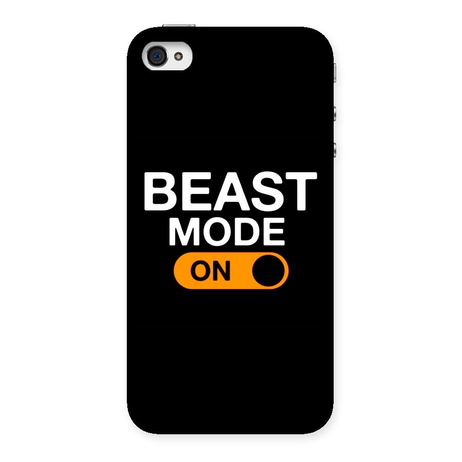 Beast Mode Switched On Back Case for iPhone 4 4s