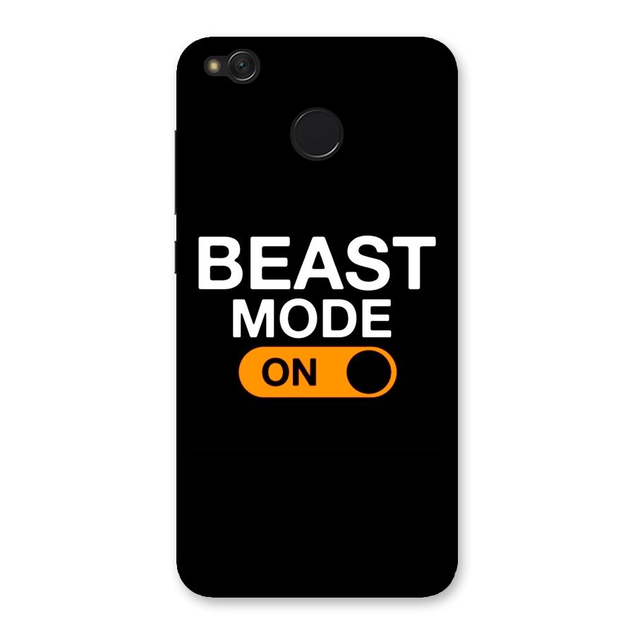 Beast Mode Switched On Back Case for Redmi 4