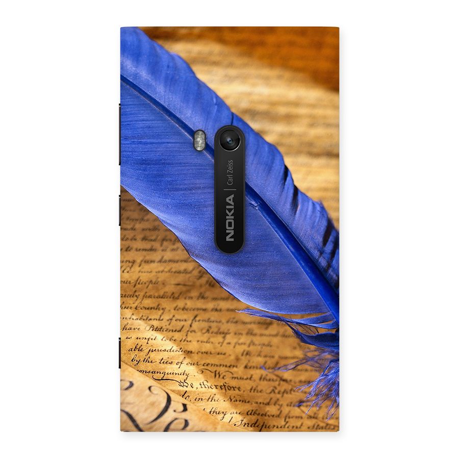 Beautiful Blue Feather Back Case for Lumia 920
