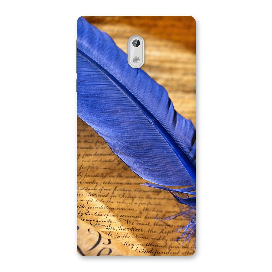 Beautiful Blue Feather Back Case for Nokia 3