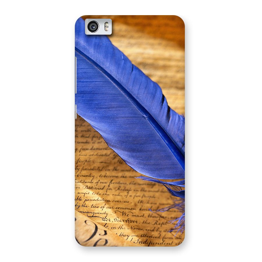 Beautiful Blue Feather Back Case for Xiaomi Redmi Mi5