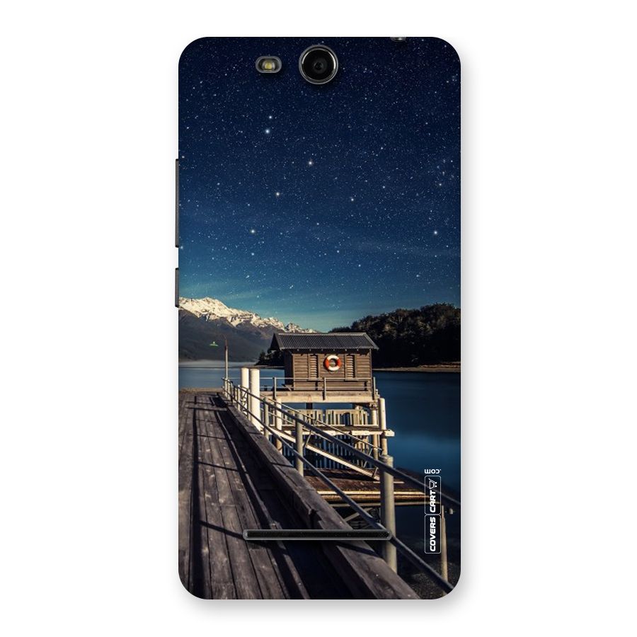 Beautiful Dock Hut Back Case for Micromax Canvas Juice 3 Q392