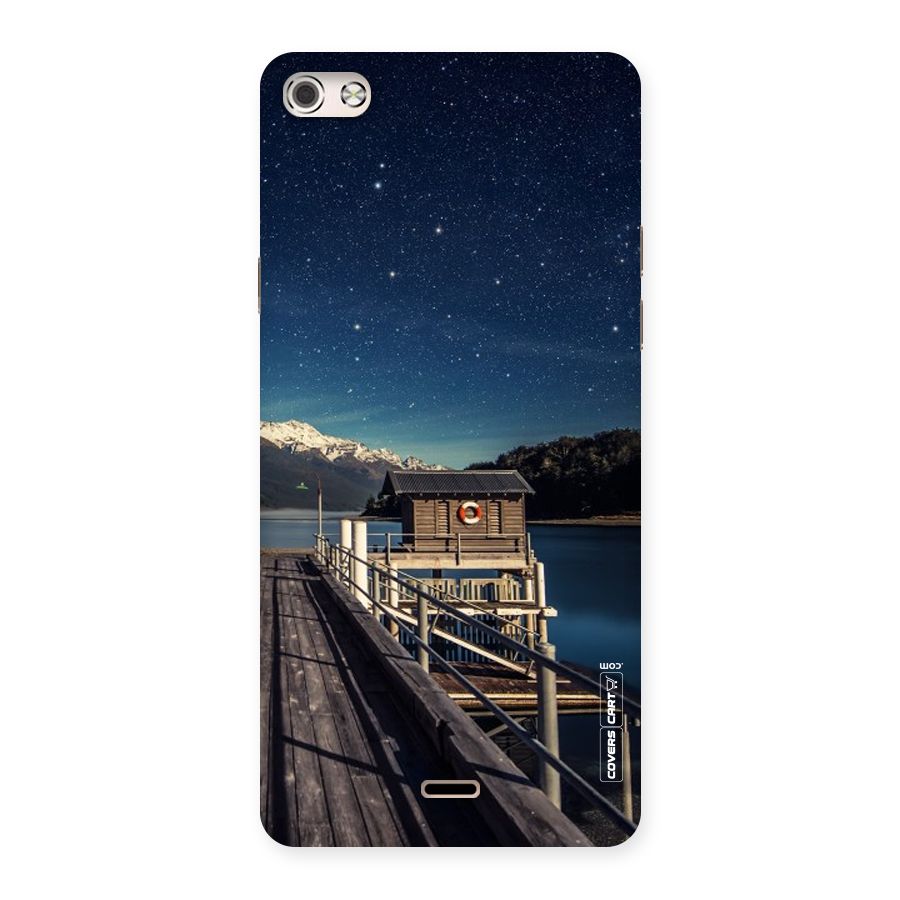Beautiful Dock Hut Back Case for Micromax Canvas Silver 5