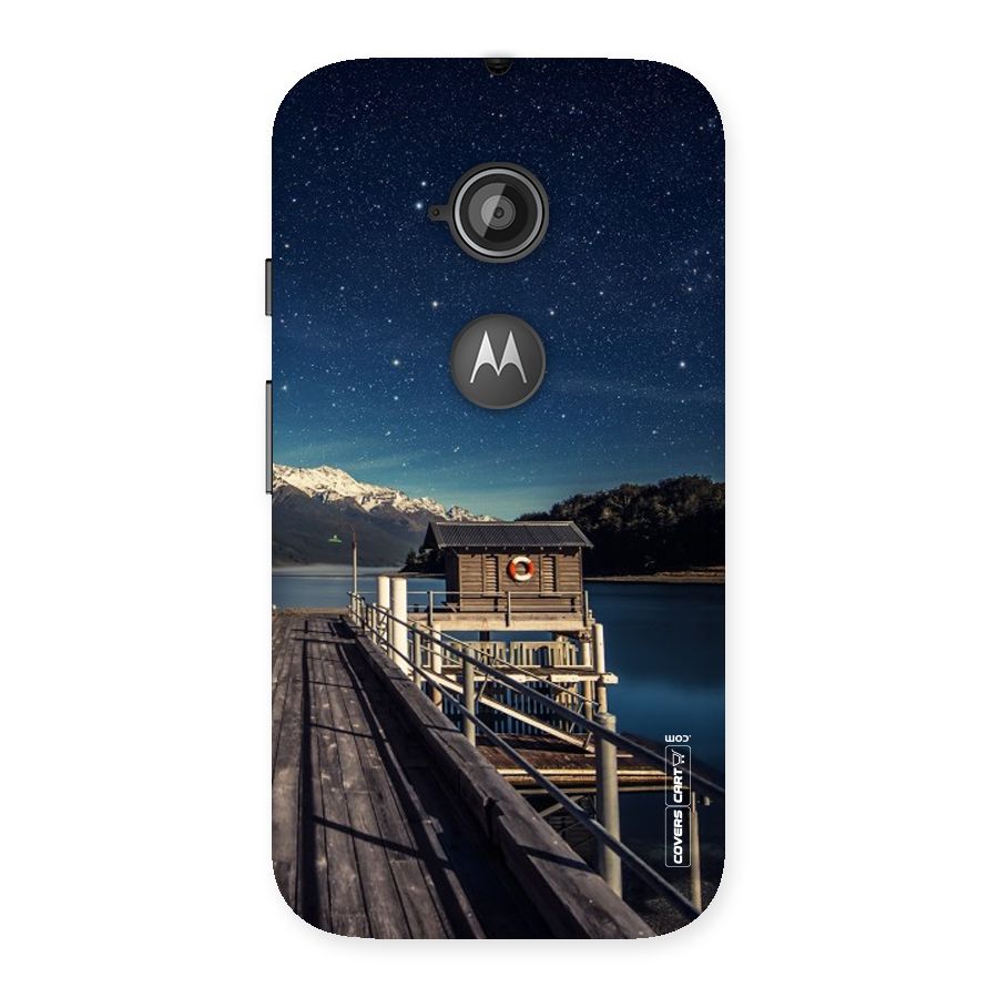 Beautiful Dock Hut Back Case for Moto E 2nd Gen