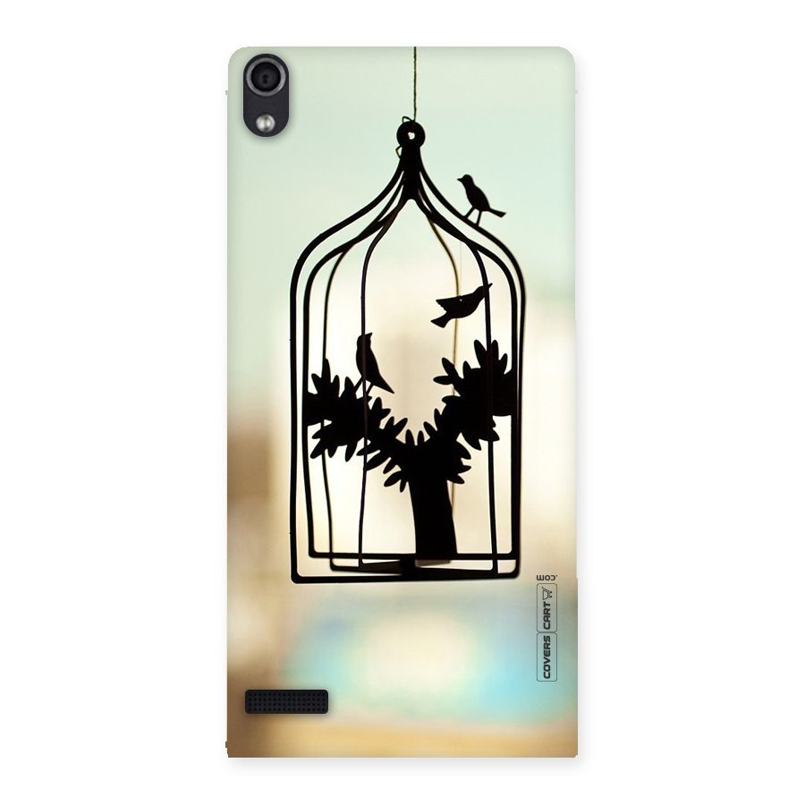 Beautiful Pegion Cage Back Case for Ascend P6