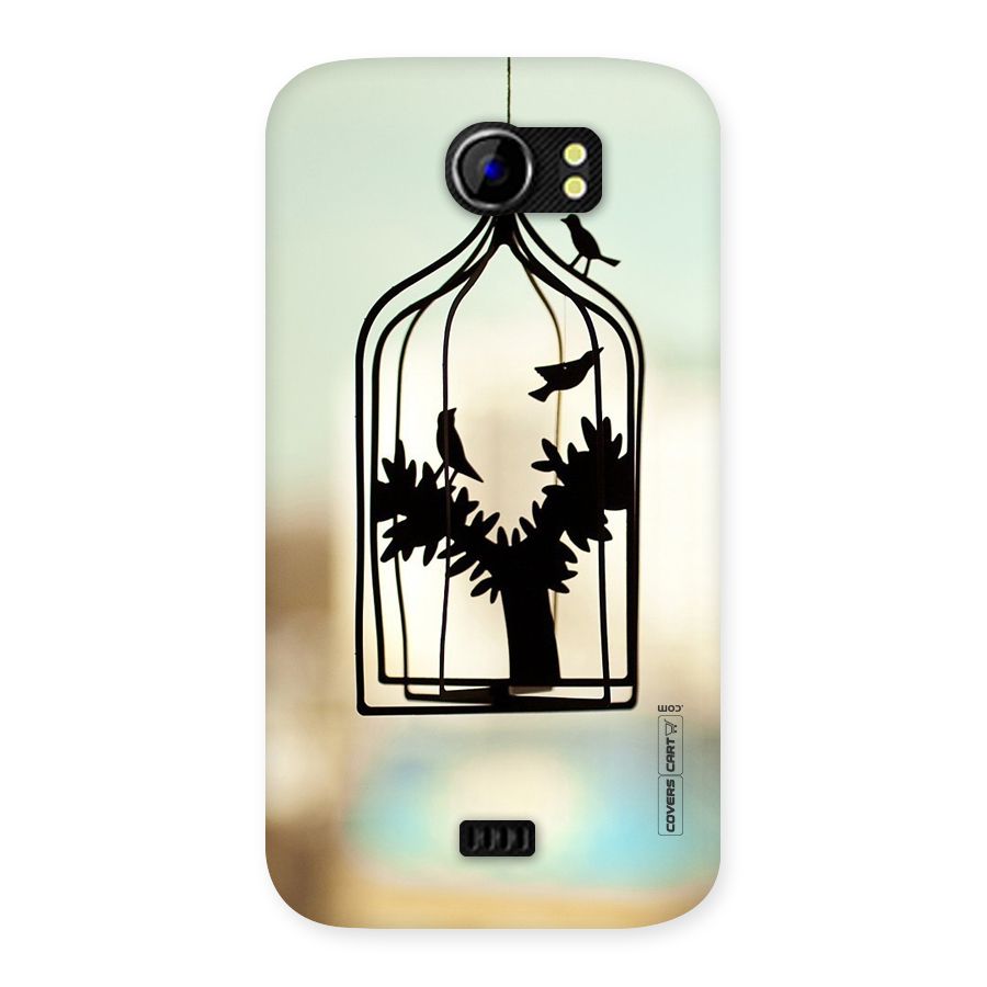Beautiful Pegion Cage Back Case for Micromax Canvas 2 A110