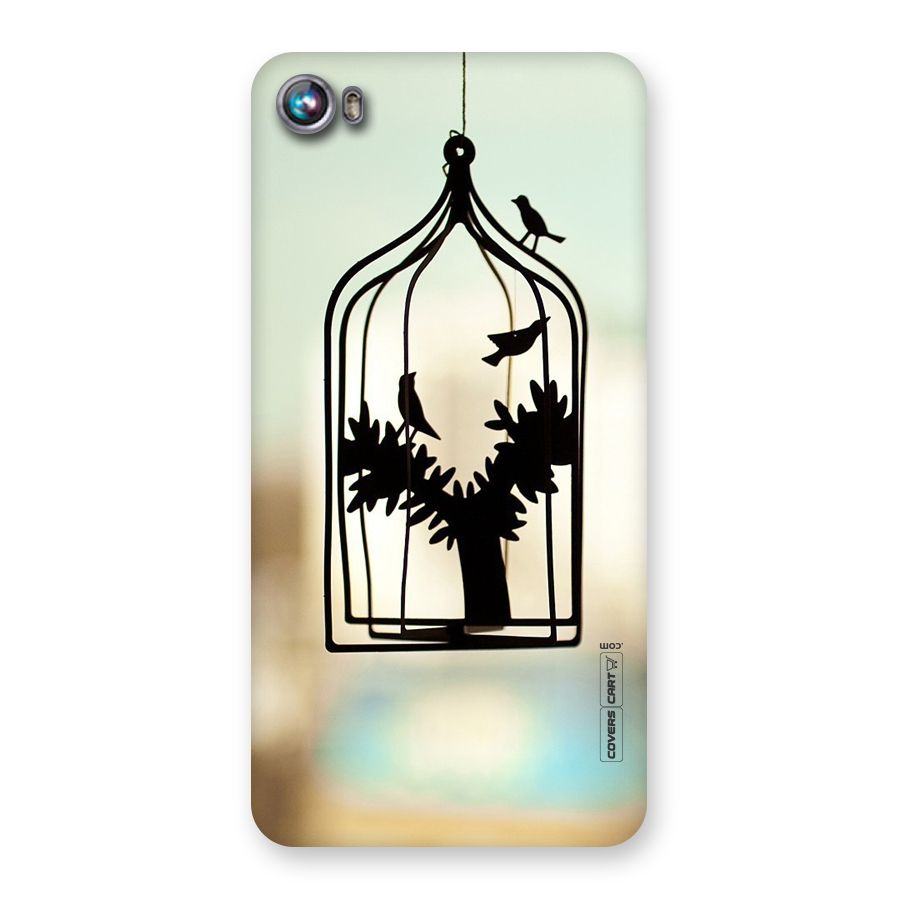 Beautiful Pegion Cage Back Case for Micromax Canvas Fire 4 A107