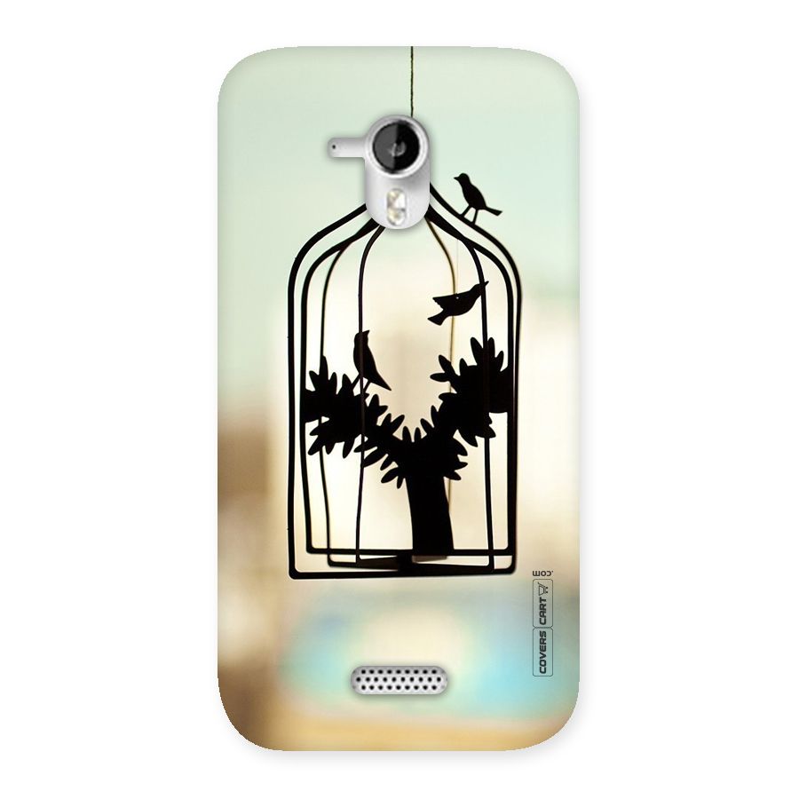 Beautiful Pegion Cage Back Case for Micromax Canvas HD A116