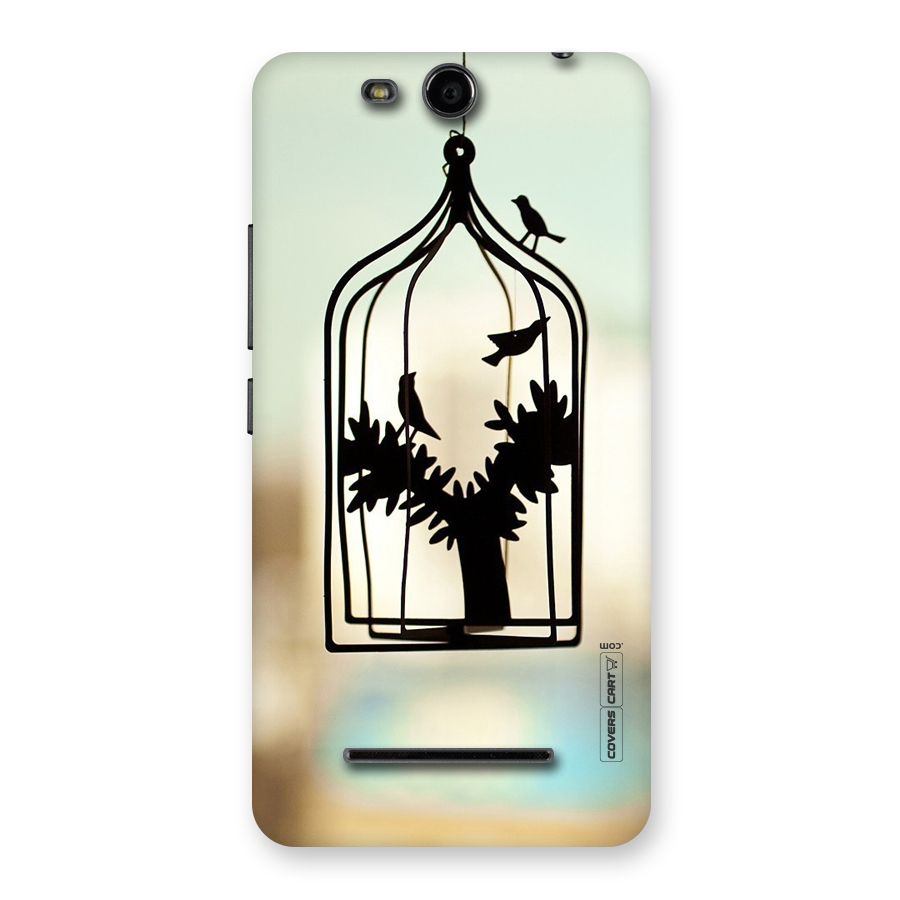 Beautiful Pegion Cage Back Case for Micromax Canvas Juice 3 Q392
