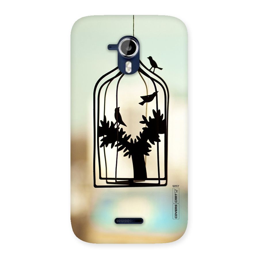 Beautiful Pegion Cage Back Case for Micromax Canvas Magnus A117