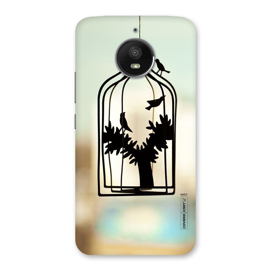 Beautiful Pegion Cage Back Case for Moto E4 Plus