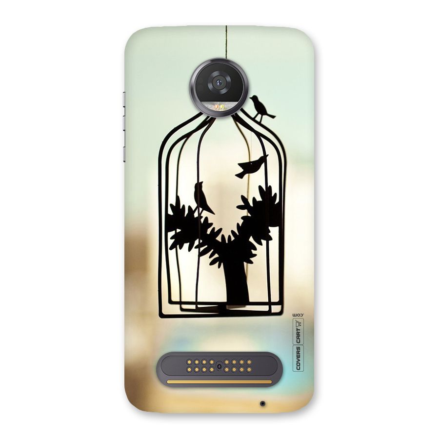 Beautiful Pegion Cage Back Case for Moto Z2 Play