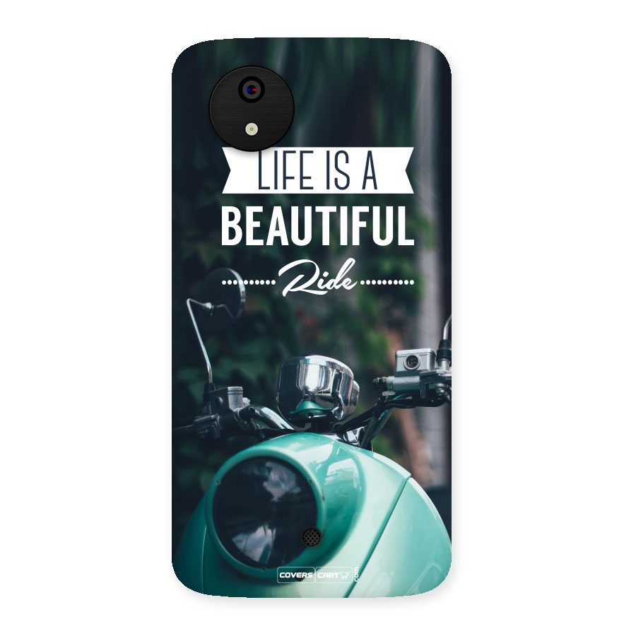 Life is a Beautiful Ride Back Case for Micromax Canvas A1