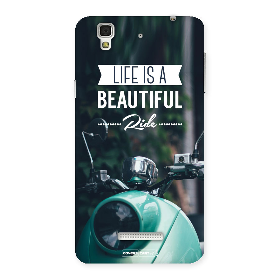 Life is a Beautiful Ride Back Case for Yu Yureka