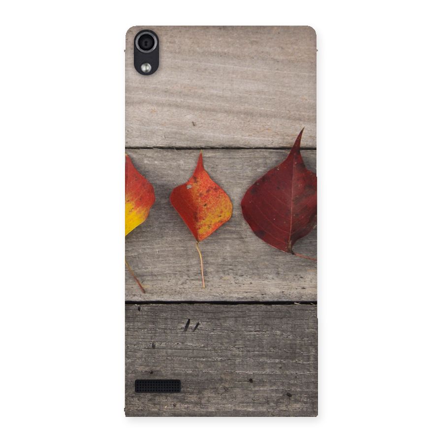 Beautiful Wood Leafs Back Case for Ascend P6