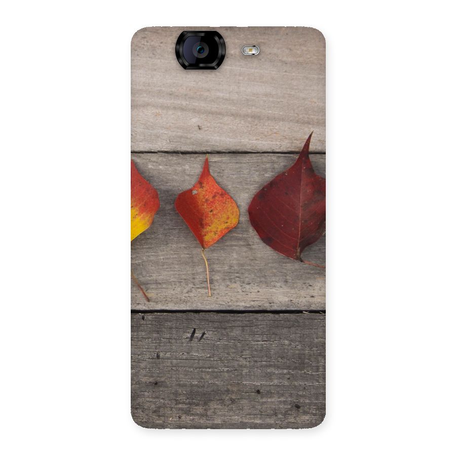 Beautiful Wood Leafs Back Case for Canvas Knight A350
