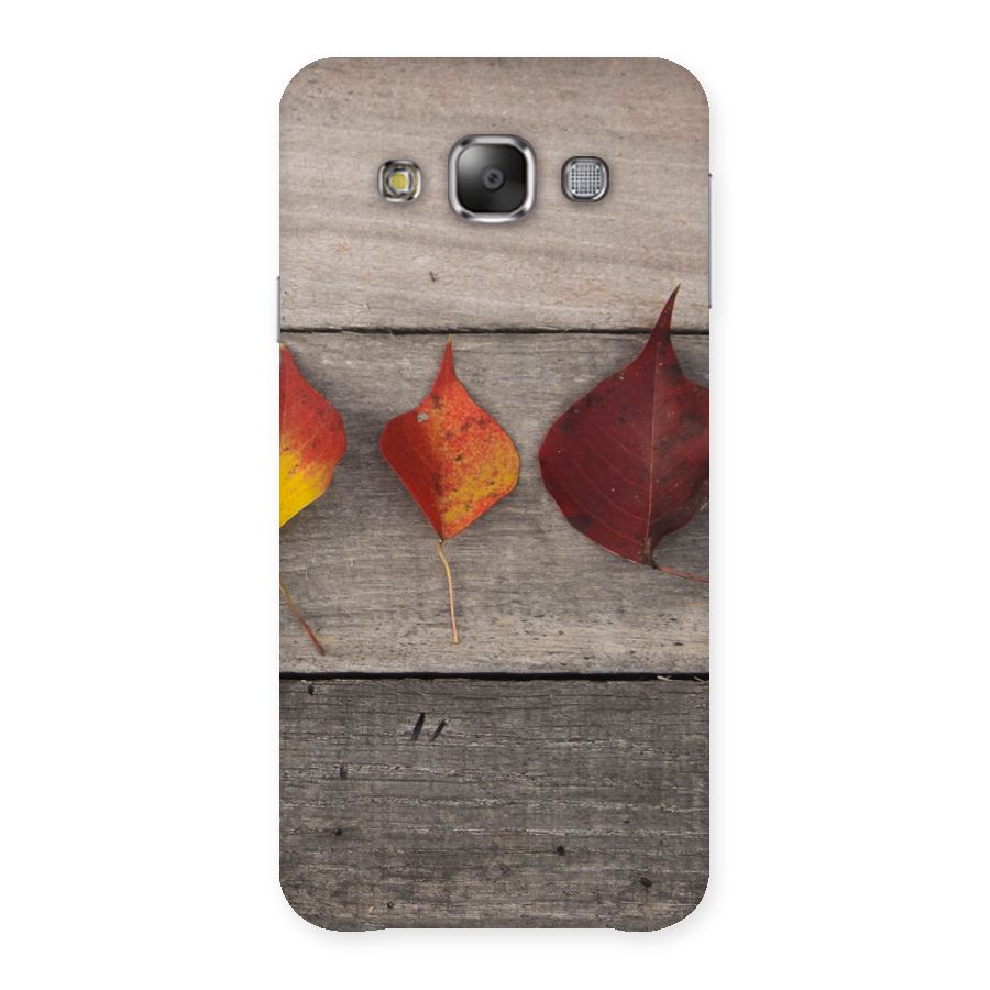 Beautiful Wood Leafs Back Case for Galaxy E7