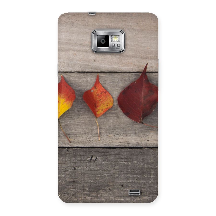 Beautiful Wood Leafs Back Case for Galaxy S2